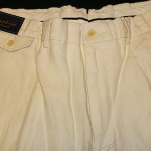 POLO RALPH LAUREN PRESTON PANTS LINEN 38 x 32